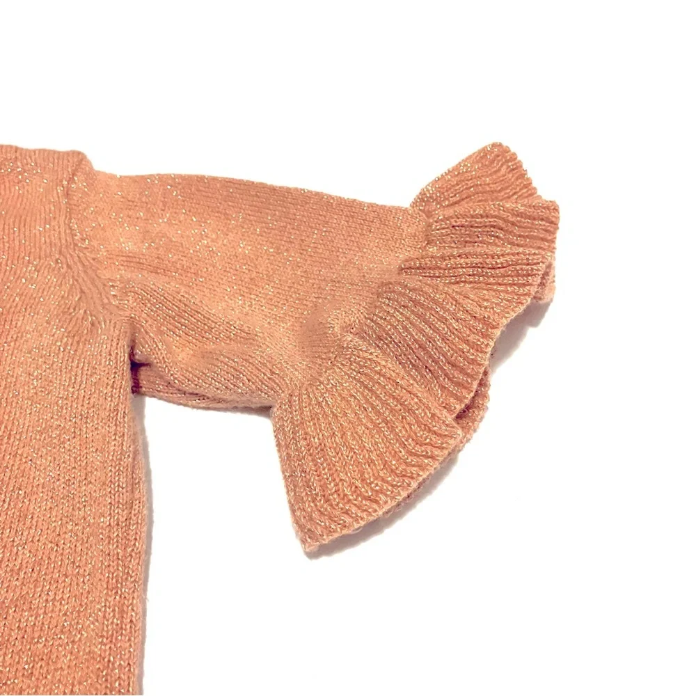 Gymboree Metallic Sweater Dress Girls Rose Gold Girls’ Sz‎ XXS (3)